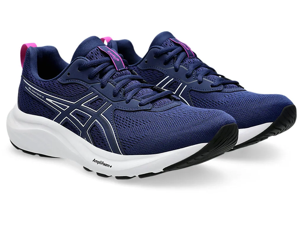 ASICS WOMEN'S GEL CONTEND 9 BLUE/PINK RUNNING SHOES