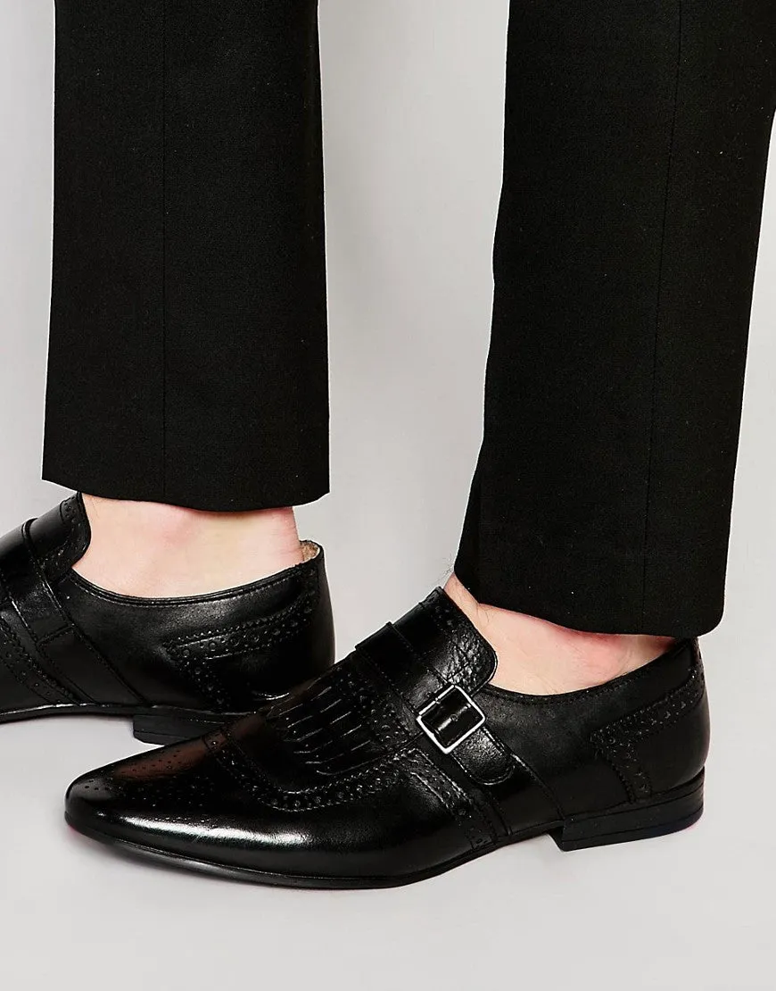 KG By Kurt Geiger Doverxcourt Monk Shoes In Leather