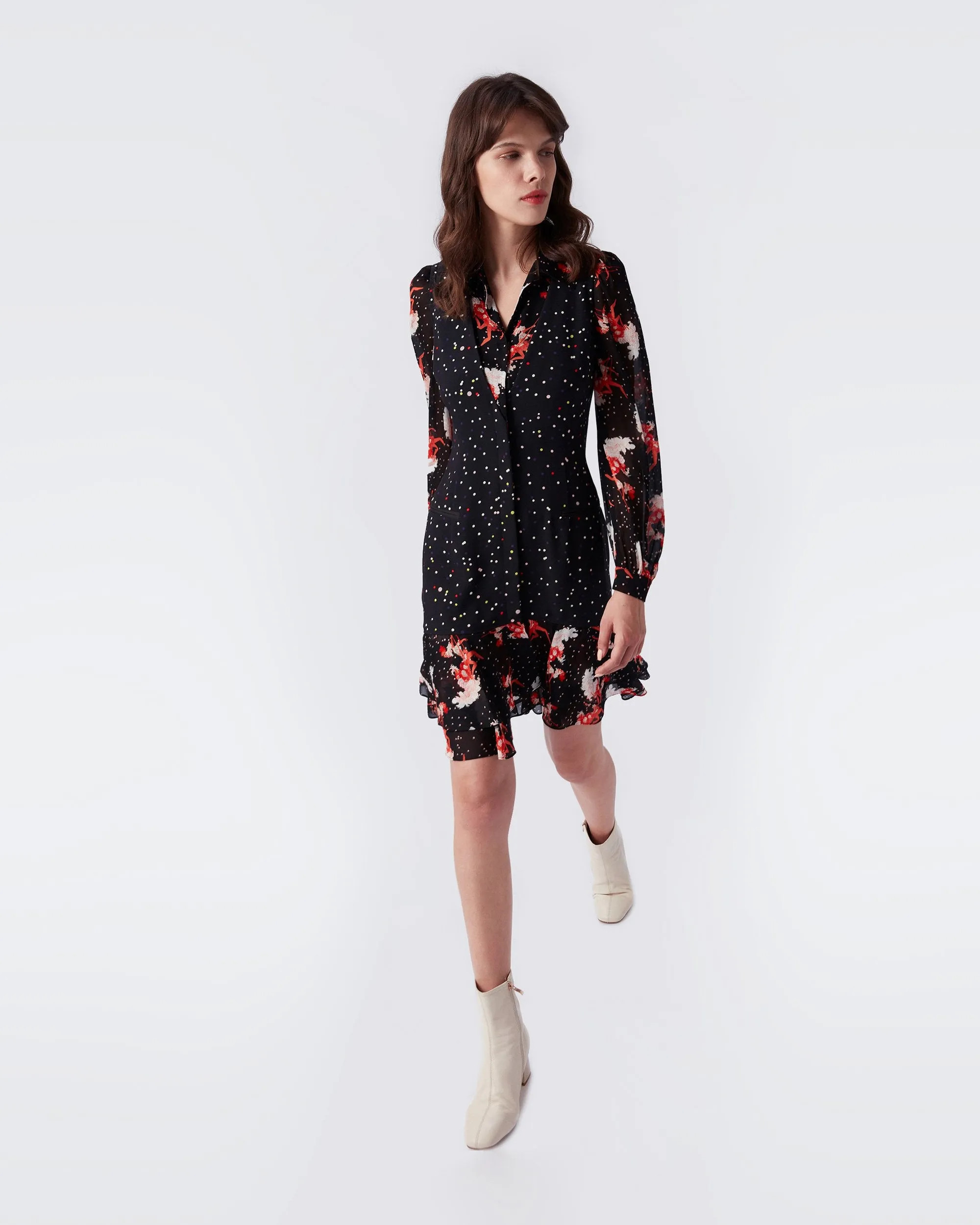 Luciano Crepe Mini Dress