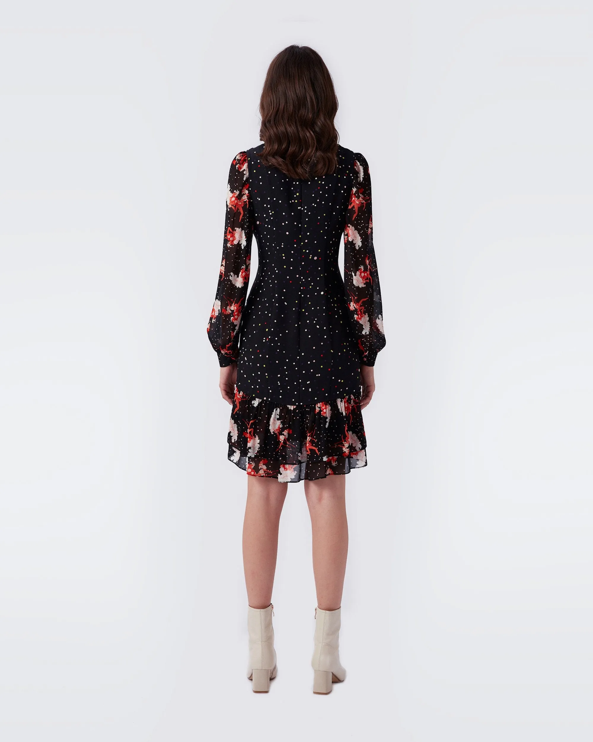Luciano Crepe Mini Dress