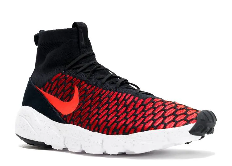 Nike AIR FOOTSCAPE MAGISTA FLYKNIT 'BLACK GYM RED', black