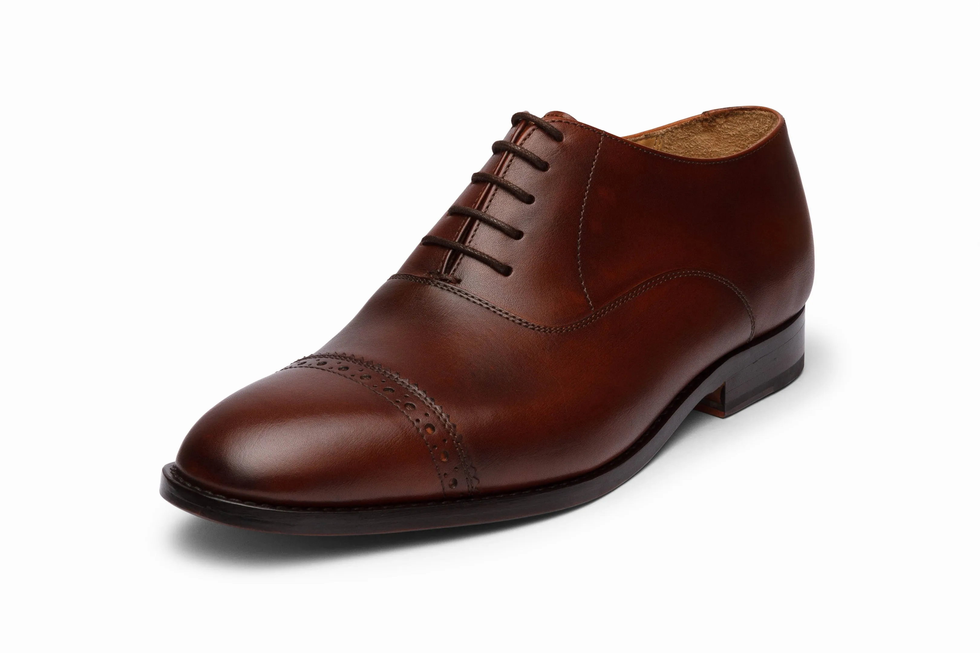 Quarter Brogue Oxford - Brown