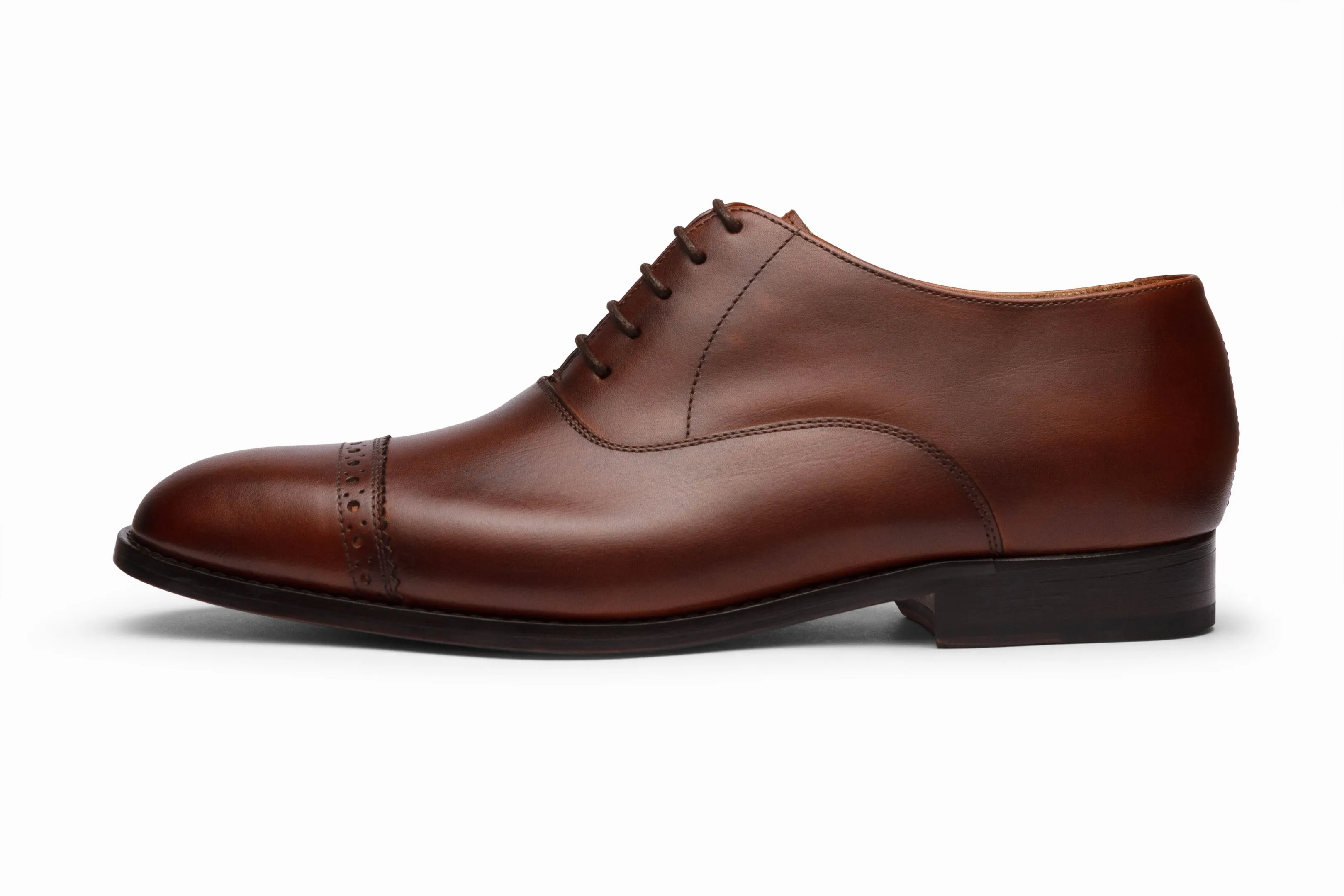 Quarter Brogue Oxford - Brown