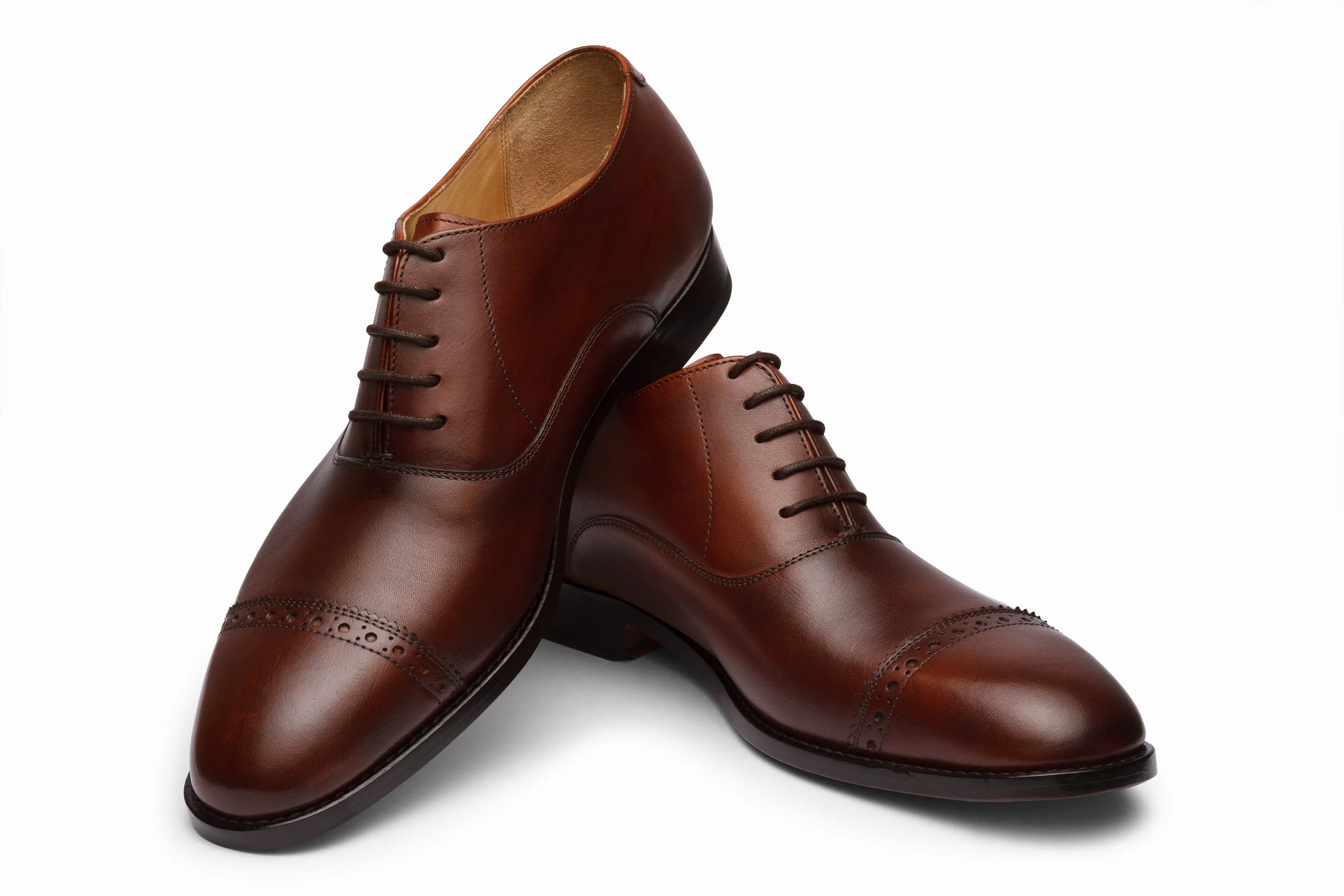 Quarter Brogue Oxford - Brown