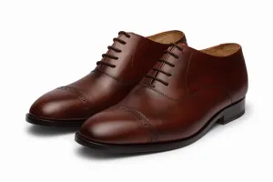 Quarter Brogue Oxford - Brown