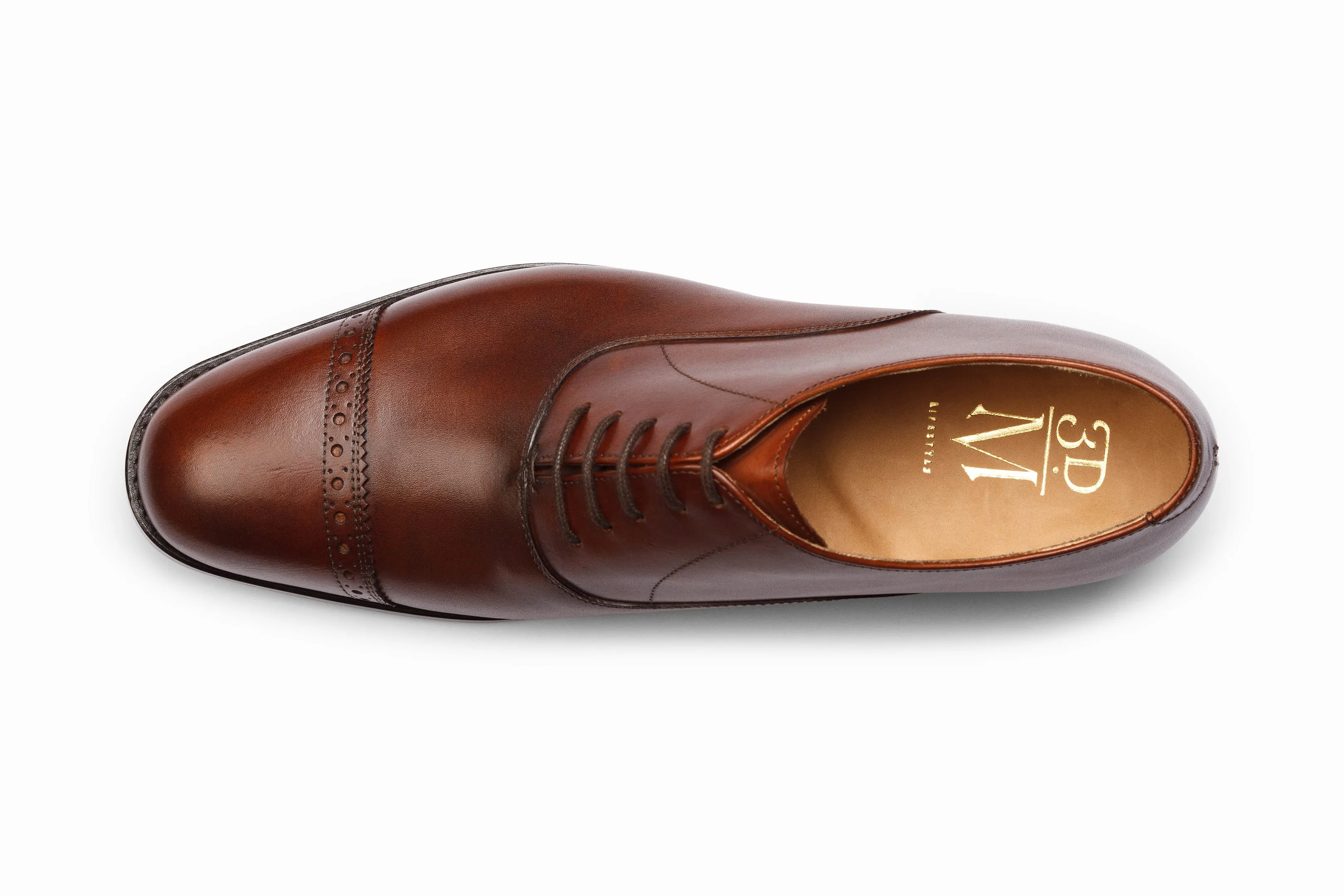 Quarter Brogue Oxford - Brown