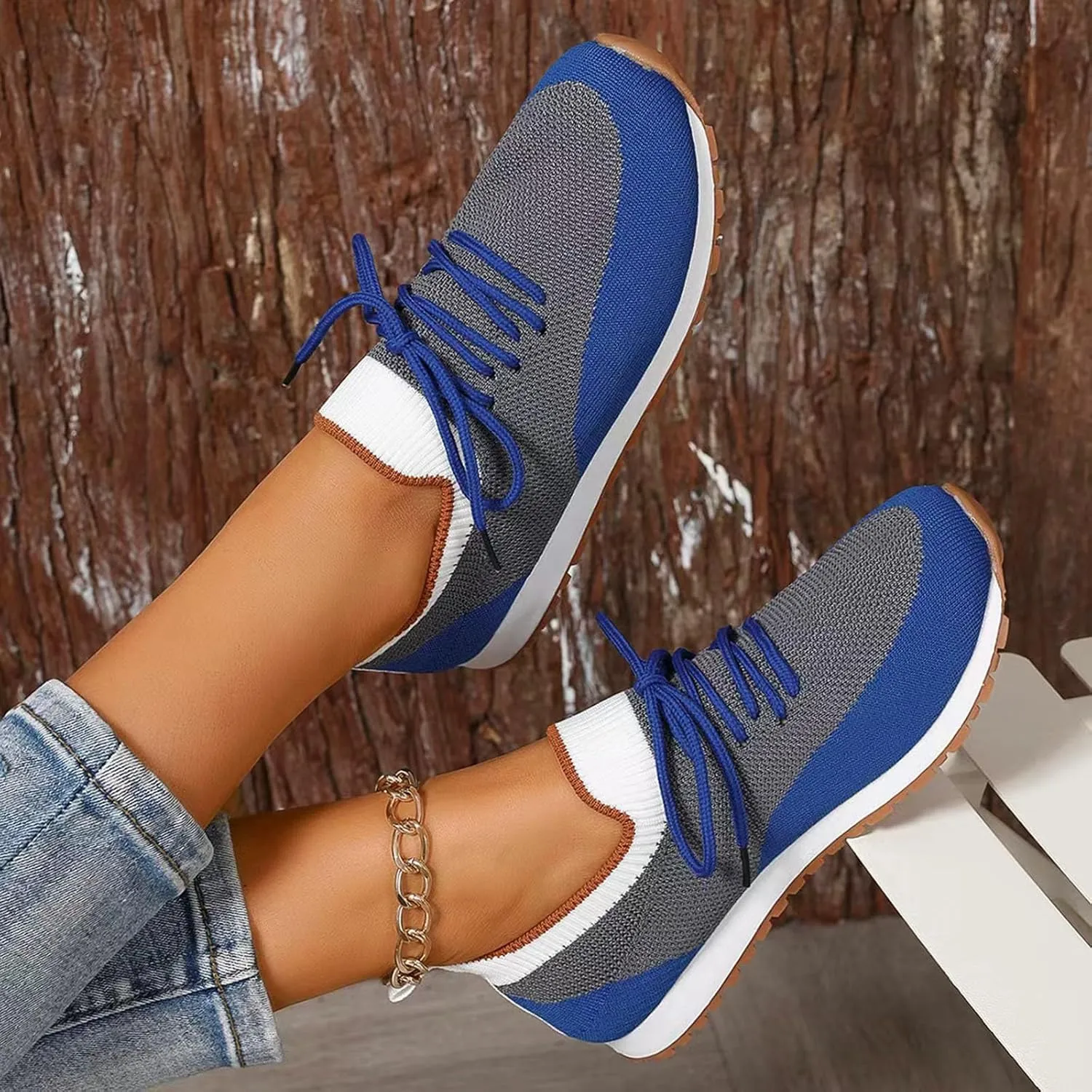 Women's Soft Sole Cushion Sneakers Non Slip Workout Fashion Tennis Running Sneakers Arch Support Walking Shoe